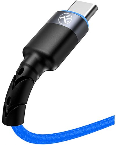 Кабел Tellur - TLL155344, USB-A/USB-C, 1.2 m, син - 3